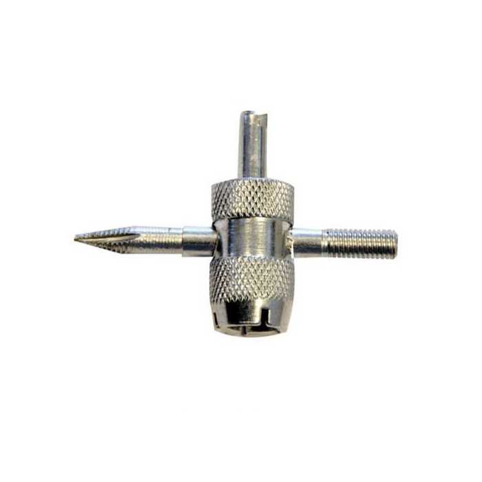 4 WAY TYRE VALVE REPAIR TOOL TIRE WHEEL REAMER THREAD RESTORER